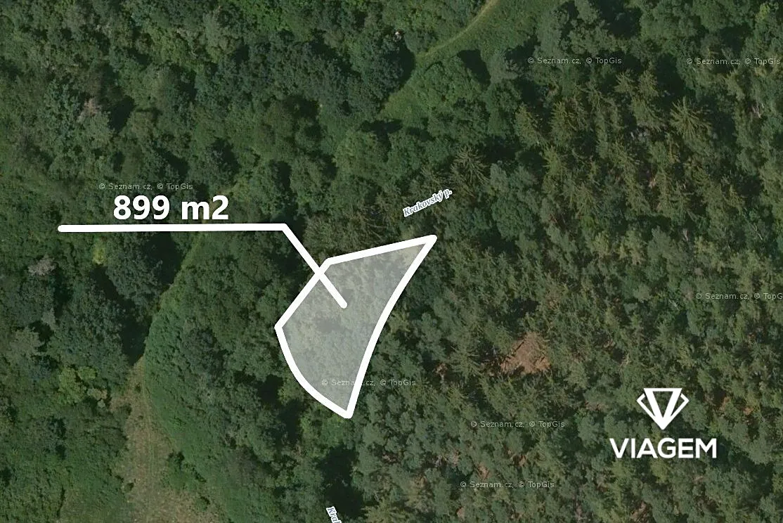 Prodej podílu 1/2 lesa 449 m²